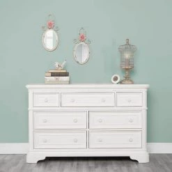 Signature Westbury 7-Drawer Aged White Double Dresser I Kids Dressers by Evolur -Decor Therapy Sale aged white evolur kids dressers 901 awhite 31 1000