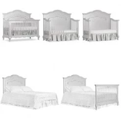 Aurora Akoya Grey Pearl 5-in-1 Convertible Crib by Evolur -Decor Therapy Sale akoya grey pearl evolur cribs 832 sm 40 1000