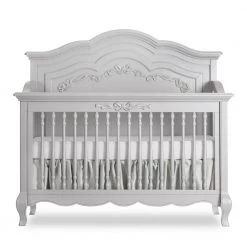 Aurora Akoya Grey Pearl 5-in-1 Convertible Crib by Evolur