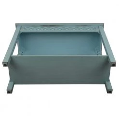 38 in. Antique Iced Blue Standard Rectangle Mirrored Console Table with Storage by Decor Therapy -Decor Therapy Sale antique iced blue decor therapy console tables fr6365 1f 1000