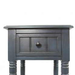 Simplify Antique Navy 1-Drawer End Table by Decor Therapy -Decor Therapy Sale antique navy decor therapy end side tables fr1548 1d 1000