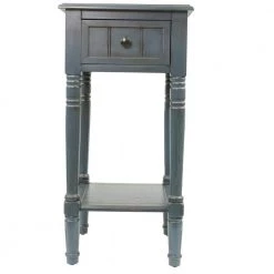 Simplify Antique Navy 1-Drawer End Table by Decor Therapy