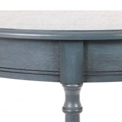 Simplify 28.25 in. Antique Navy Half Round Accent End Table by Decor Therapy -Decor Therapy Sale antique navy decor therapy end side tables fr8784 44 1000