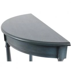Simplify 28.25 in. Antique Navy Half Round Accent End Table by Decor Therapy -Decor Therapy Sale antique navy decor therapy end side tables fr8784 4f 1000