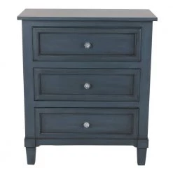 Becket Antique Navy Side Table by Decor Therapy