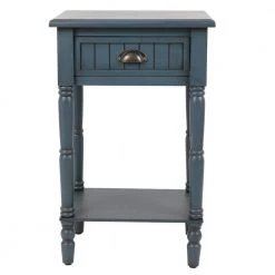 Bailey Bead Antique Navy Side Table by Decor Therapy