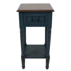 Simplify Antique Navy End Table by Decor Therapy