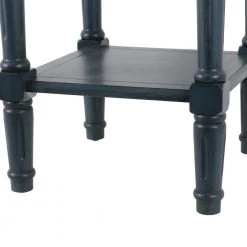 Simplify Antique Navy End Table by Decor Therapy -Decor Therapy Sale antique navy with natural wood top decor therapy end side tables fr11041 76 1000