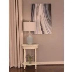Simplify Antique White Oval End Table by Decor Therapy -Decor Therapy Sale antique white decor therapy end side tables fr1473 31 1000