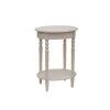 Simplify Antique White Oval End Table by Decor Therapy