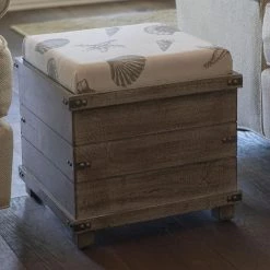 Hadley Gray Storage Ottoman by Decor Therapy -Decor Therapy Sale barnwood gray decor therapy ottomans fr8702 31 1000