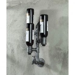 Allentown 5.9 in. W x 3 in. D Black Wine Bottle Decorative Shelf by 4D Concepts -Decor Therapy Sale black 4d concepts bar cabinets 624015 31 1000