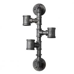 Allentown 5.9 in. W x 3 in. D Black Wine Bottle Decorative Shelf by 4D Concepts