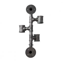 Allentown 5.9 in. W x 3 in. D Black Wine Bottle Decorative Shelf by 4D Concepts -Decor Therapy Sale black 4d concepts bar cabinets 624015 77 1000