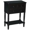 Savannah 3-Drawer Black Chest of Drawers 24 in. W x 30 in. x 13 in. by 4D Concepts