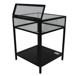 25 in. Clear Glass and Black Metal End Table by Decor Therapy 14 25 in. Clear Glass and Black Metal End Table by Decor Therapy -Decor Therapy Sale black and clear decor therapy end side tables fr8843 1f 1000