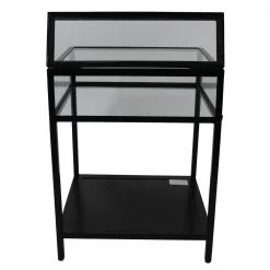 25 in. Clear Glass and Black Metal End Table by Decor Therapy 12 25 in. Clear Glass and Black Metal End Table by Decor Therapy -Decor Therapy Sale black and clear decor therapy end side tables fr8843 c3 1000
