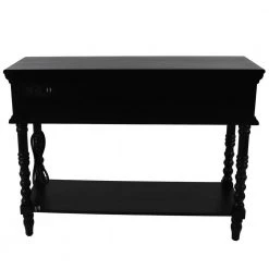 Mona 32 in. Black Rectangle Wood Console Table with 2-Drawers by Decor Therapy -Decor Therapy Sale black decor therapy console tables fr8818 44 1000