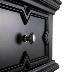 Mona 32 in. Black Rectangle Wood Console Table with 2-Drawers by Decor Therapy -Decor Therapy Sale black decor therapy console tables fr8818 76 1000