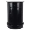 Keaton Black Storage End Table by Decor Therapy