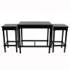 Miranda Black Nesting Tables (Set of 3) by Decor Therapy