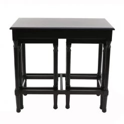 Miranda Black Nesting Tables (Set of 3) by Decor Therapy -Decor Therapy Sale black decor therapy end side tables mp2026 c3 1000