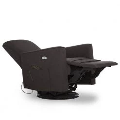 Charcoal Harlow Deluxe Glider With Back Massager, Recliner, Rocker by Evolur -Decor Therapy Sale black evolur rockers gliders ottomans 612m chcl 44 1000
