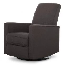 Charcoal Harlow Deluxe Glider With Back Massager, Recliner, Rocker by Evolur -Decor Therapy Sale black evolur rockers gliders ottomans 612m chcl c3 1000