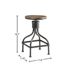 Calico Collection Black and Grey 19.7 in. Swivel Stool by 4D Concepts 6 Calico Collection Black and Grey 19.7 in. Swivel Stool by 4D Concepts -Decor Therapy Sale black gray 4d concepts bar stools 10089 40 1000