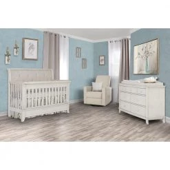 6 in. Signature Amsterdam Glazed Brush White Changing tray by Evolur -Decor Therapy Sale blazed brush white evolur changing tables 915 bwhite 31 1000