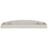 6 in. Signature Amsterdam Glazed Brush White Changing tray by Evolur