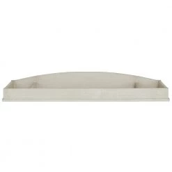 6 in. Signature Amsterdam Glazed Brush White Changing tray by Evolur