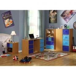 Elijah Blue Armoire by 4D Concepts -Decor Therapy Sale blue 4d concepts armoires wardrobes 12340 31 1000