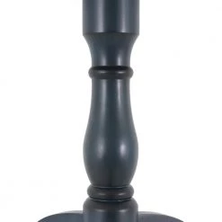 29.75 in. Antique Blue Pedestal End Table with Brown Top by Decor Therapy -Decor Therapy Sale blue decor therapy end side tables fr11036 4f 1000