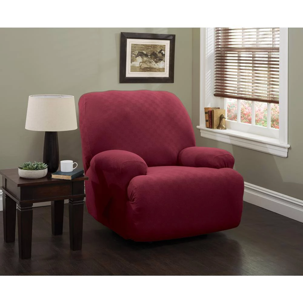 Brick Newport Jumbo Recliner Stretch Slipcover by Stretch Sensations 2 Brick Newport Jumbo Recliner Stretch Slipcover by Stretch Sensations - Image 2