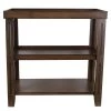 Trace 24 in. 3-Shelf British Brown End Table by Decor Therapy