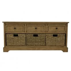 Montgomery Brown Storage Bench by Decor Therapy