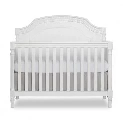 Julienne Brush White 5-in-1 Convertible Crib by Evolur