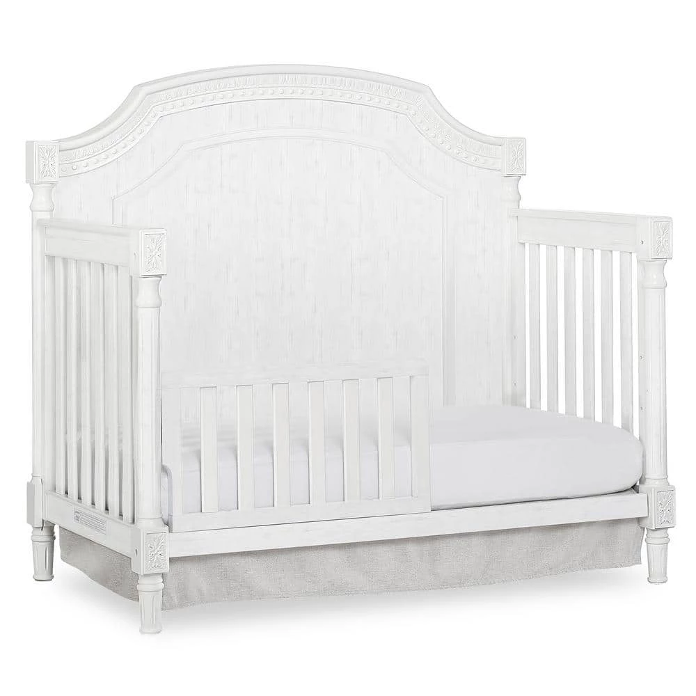 Julienne Brush White Toddler Rail by Evolur 1 Julienne Brush White Toddler Rail by Evolur