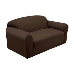 Newport Chocolate Sofa Stretch Slipcover by Stretch Sensations