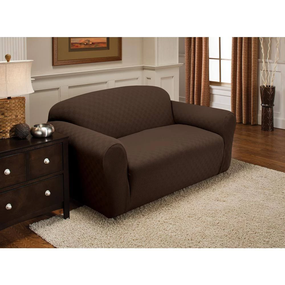 Newport Chocolate Sofa Stretch Slipcover by Stretch Sensations 2 Newport Chocolate Sofa Stretch Slipcover by Stretch Sensations - Image 2
