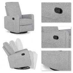 Skye Cobblestone Glider Recliner/Swivel Glider/Easy assembly Recliner Chair by Evolur -Decor Therapy Sale cobblestone evolur rockers gliders ottomans 6115 cs 44 1000