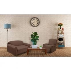 Cocoa Newport Recliner Stretch Slipcover by Stretch Sensations -Decor Therapy Sale cocoa stretch sensations slipcovers newreclicocoa 31 1000