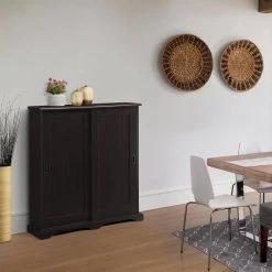 Media Storage Dark Cherry Cabinet with Sliding Door by 4D Concepts -Decor Therapy Sale dark cherry 4d concepts media storage 10018 c3 1000