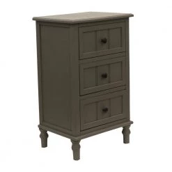 3-Drawer Eased Edge Gray End Table by Decor Therapy -Decor Therapy Sale eased edge gray decor therapy end side tables fr1868 31 1000