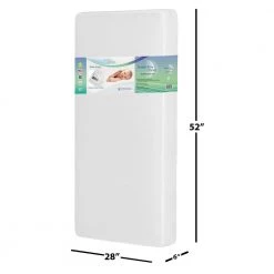 Breath Flow Classic Inner spring White Crib And Toddler Mattress by Evolur 9 Breath Flow Classic Inner spring White Crib And Toddler Mattress by Evolur -Decor Therapy Sale evolur crib mattresses br ev869 1f 1000