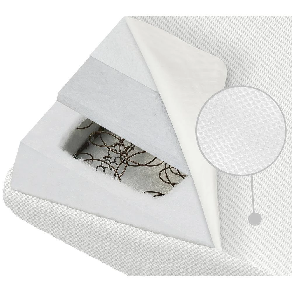 Breath Flow Classic Inner spring White Crib And Toddler Mattress by Evolur 4 Breath Flow Classic Inner spring White Crib And Toddler Mattress by Evolur - Image 4