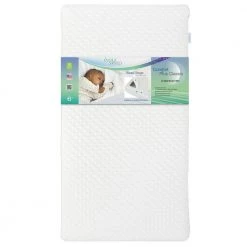 Sleep Comfort Plus Classic 150 Coil Inner Spring Crib And Toddler Mattress I GreenGuard Gold Certified by Evolur