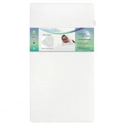 Comfort Lite Plus Fiber Crib And Toddler Mattress I Waterproof I Green Guard Gold Certified I Removable Cover by Evolur