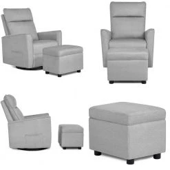 4. 5 in. Black Plastic Stake (20-Pack) by Evolur -Decor Therapy Sale fog grey evolur rockers gliders ottomans 6118 egry 1f 1000